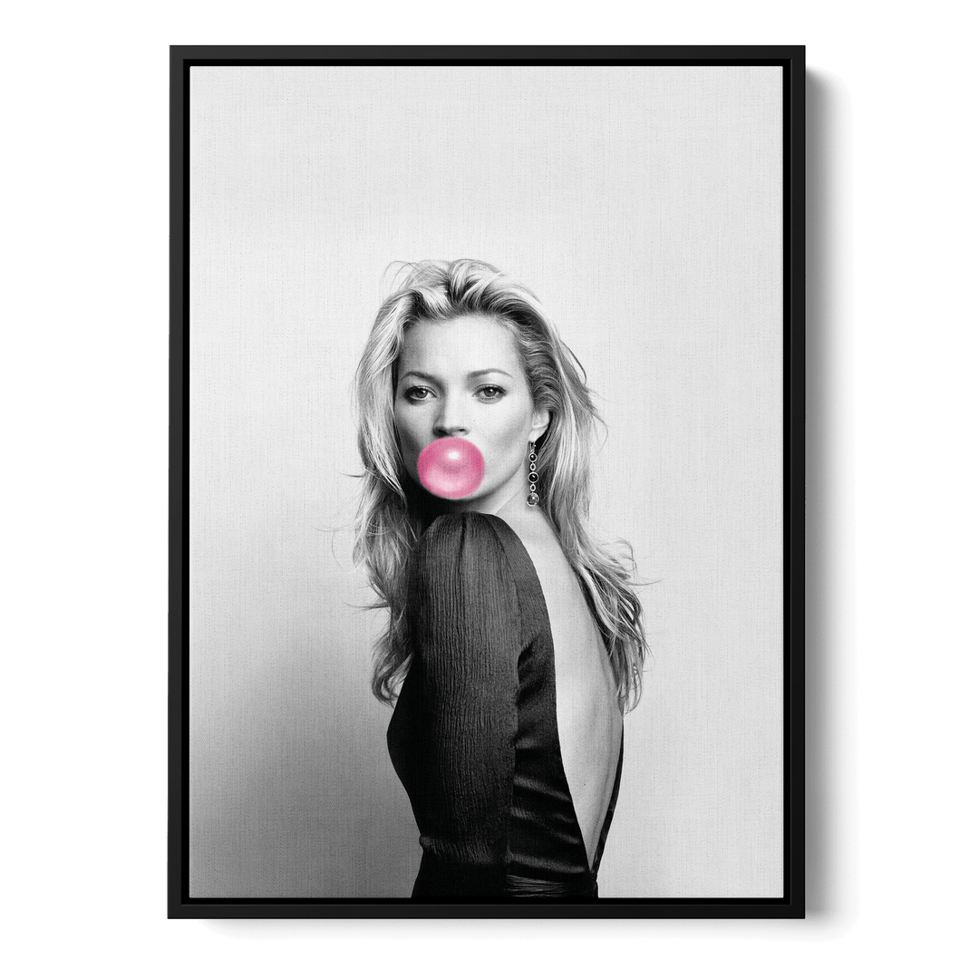 Kate Moss Bubblegum Canvas