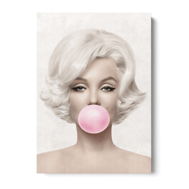Marilyn Monroe Bubblegum Canvas