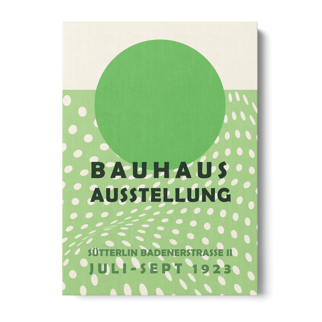 Bauhaus Green Canvas
