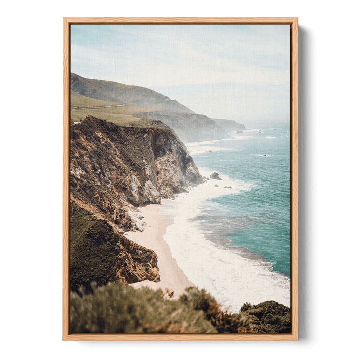 Coast With Blue Water Canvas