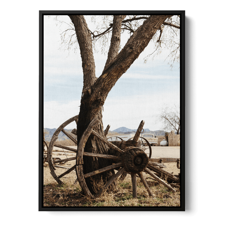 Horse Drawn Carriage Wheels Canvas