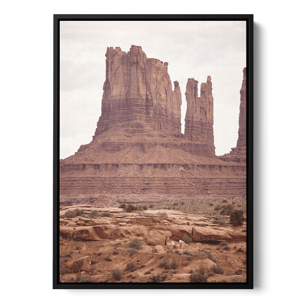 Rocky Mountains In The Desert Canvas