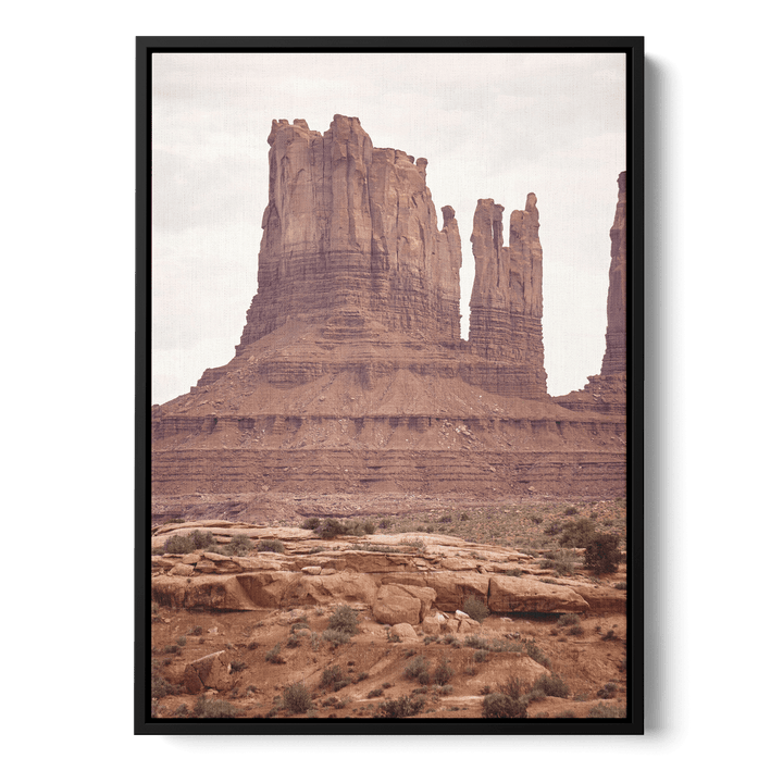 Rocky Mountains In The Desert Canvas