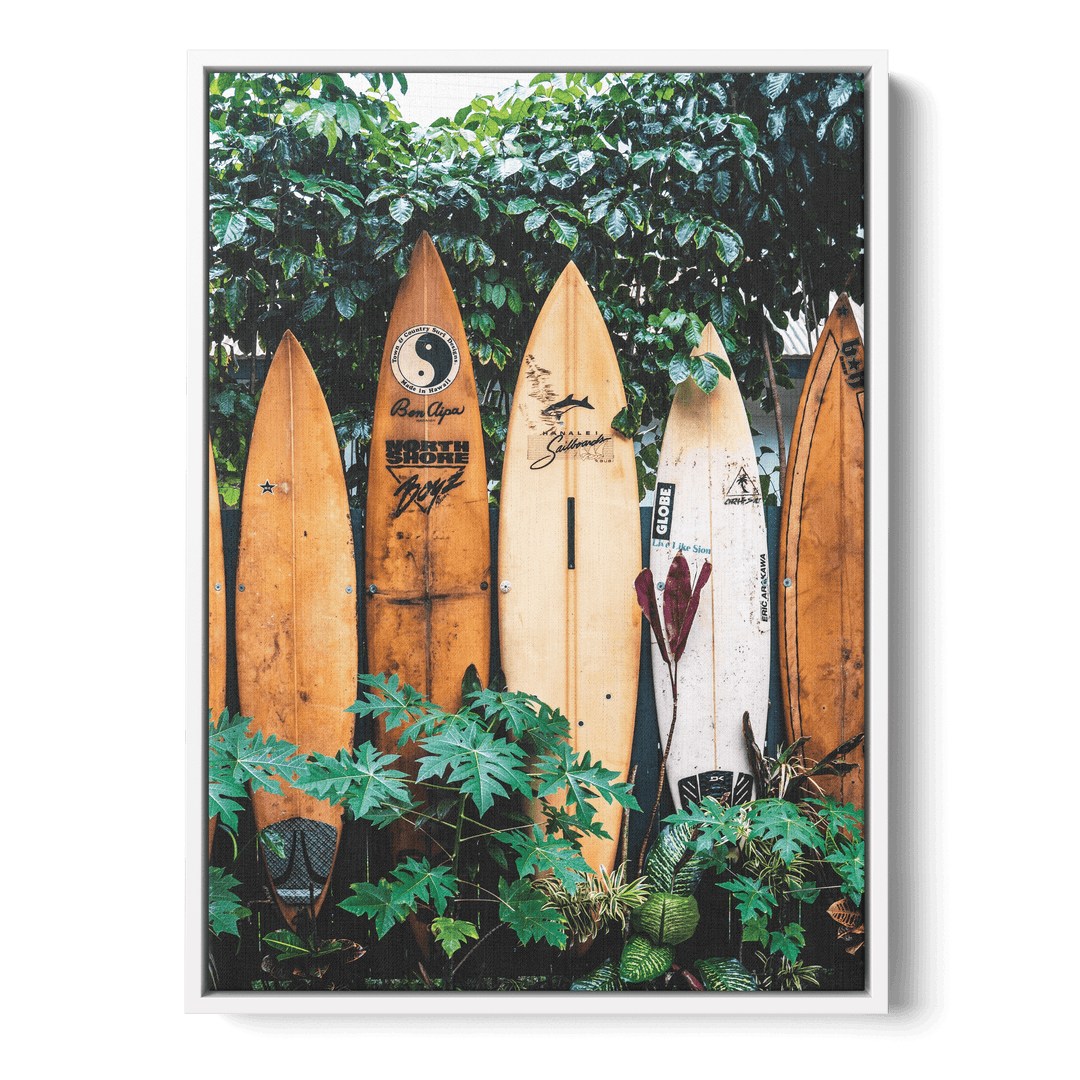 Standing Surfboards Canvas