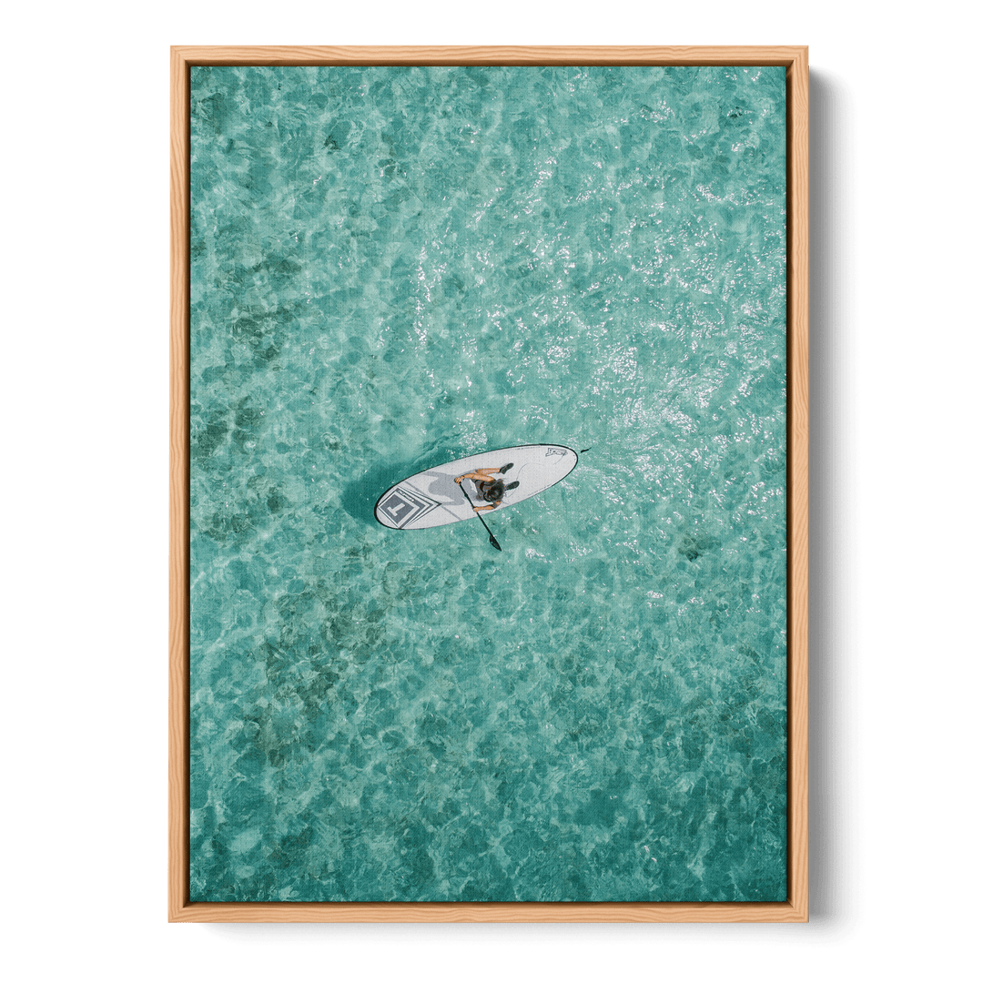 Surfing On The Water Canvas