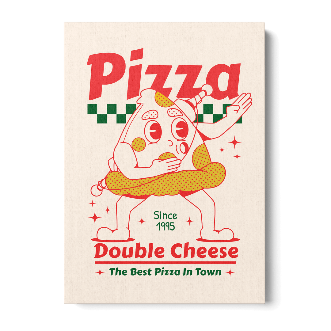 Pizza Double Cheese Canvas