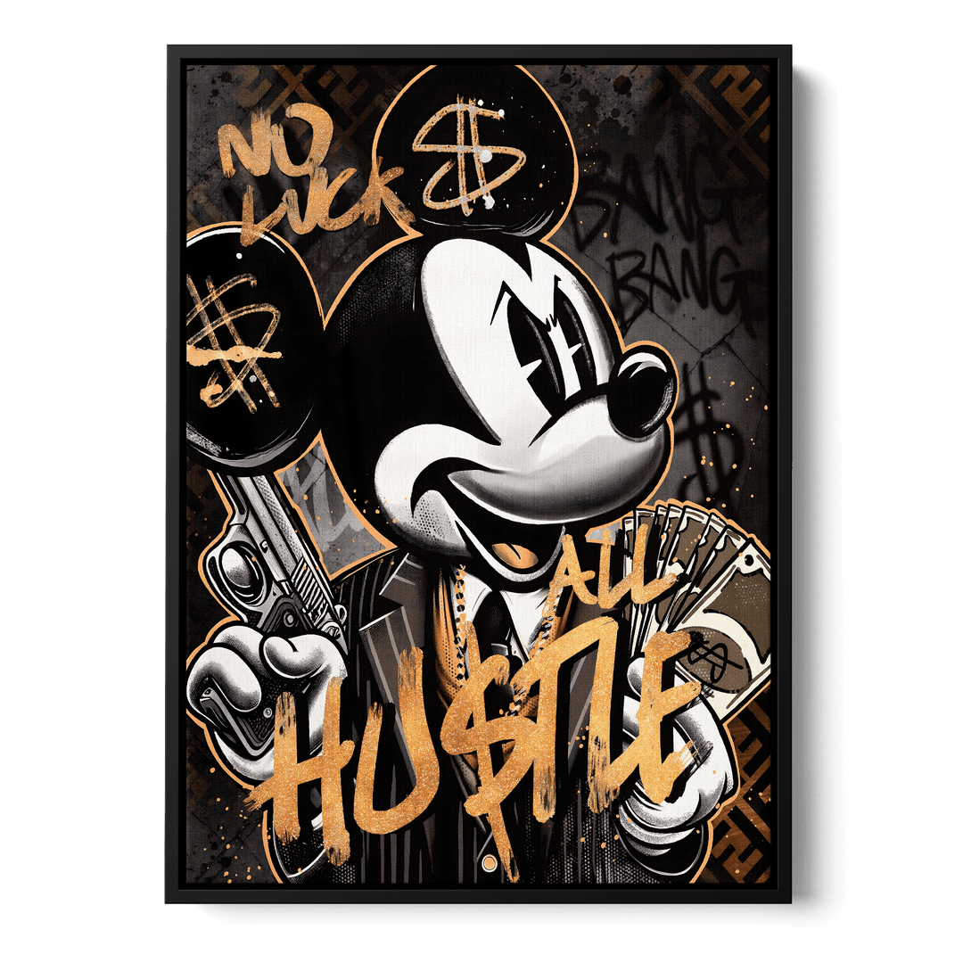 No Luck All Hustle Canvas