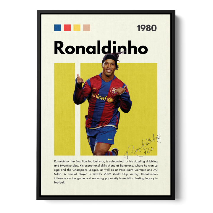 Ronaldinho Football Icons Canvas