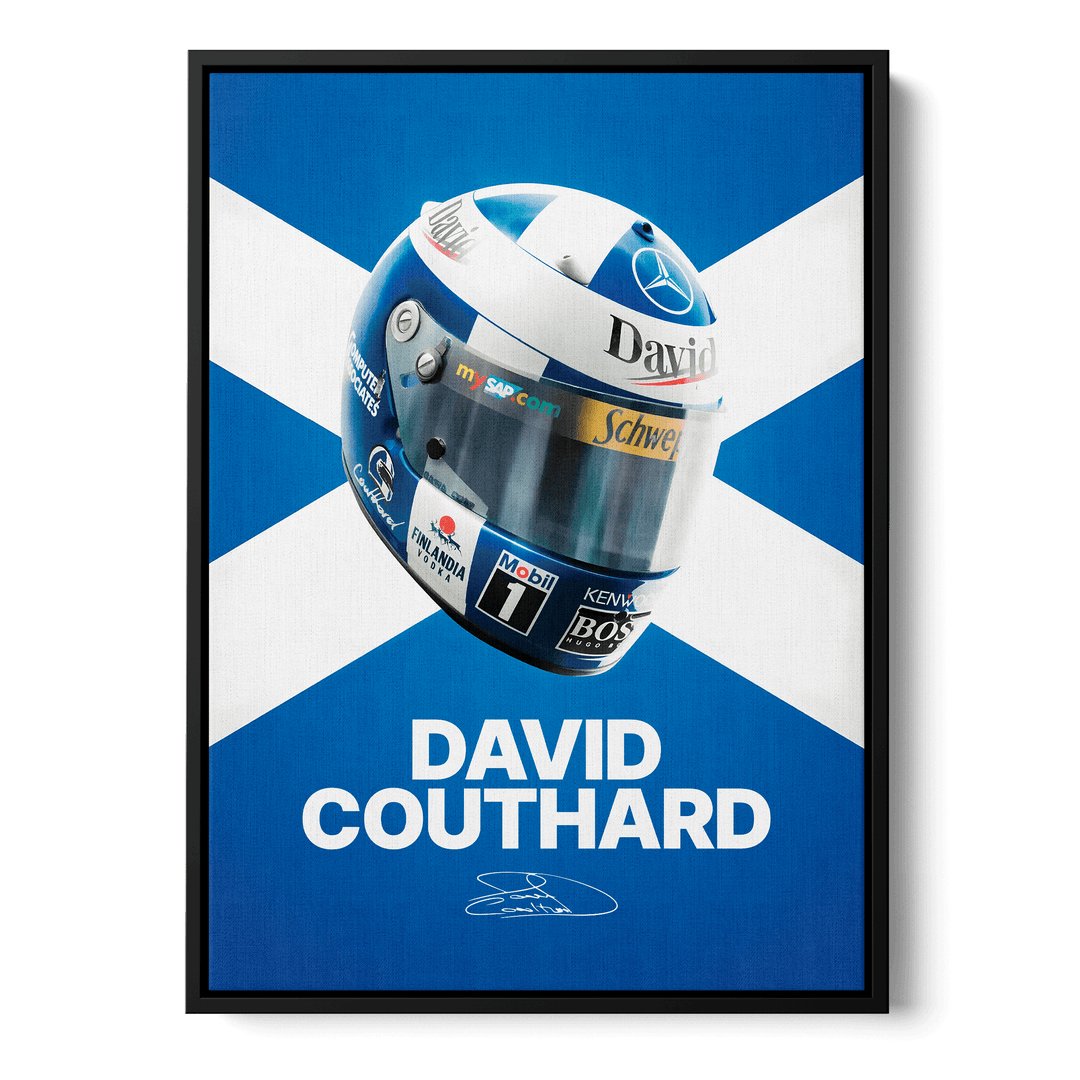 David Coulthard Formula Icons Canvas