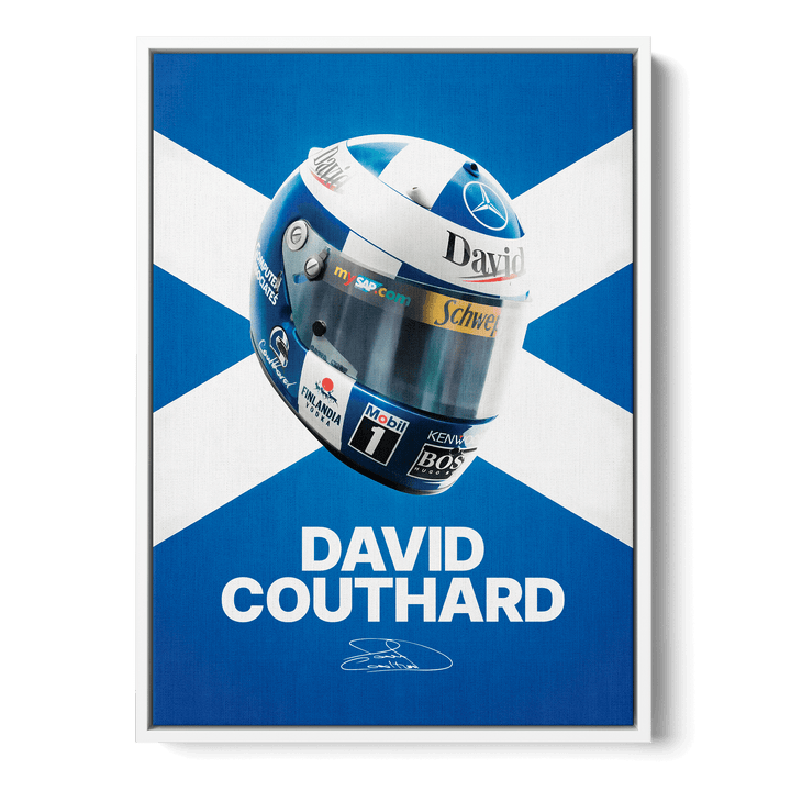 David Coulthard Formula Icons Canvas