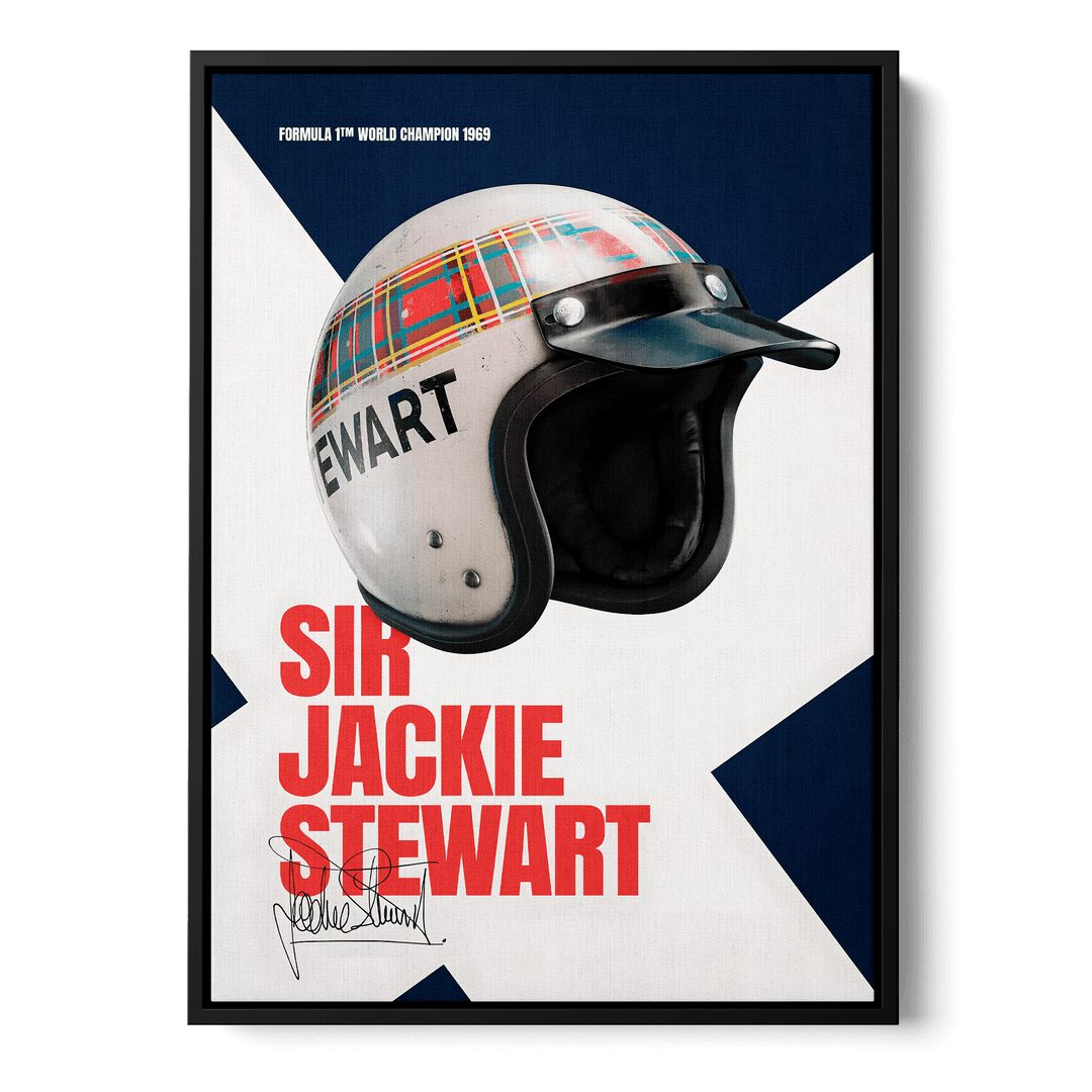 Sir Jackie Stewart Formula Icons Canvas
