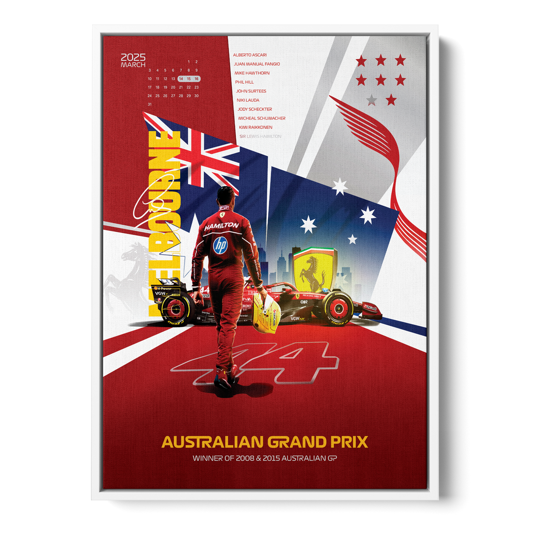 Lewis Hamilton Formula Icons Canvas