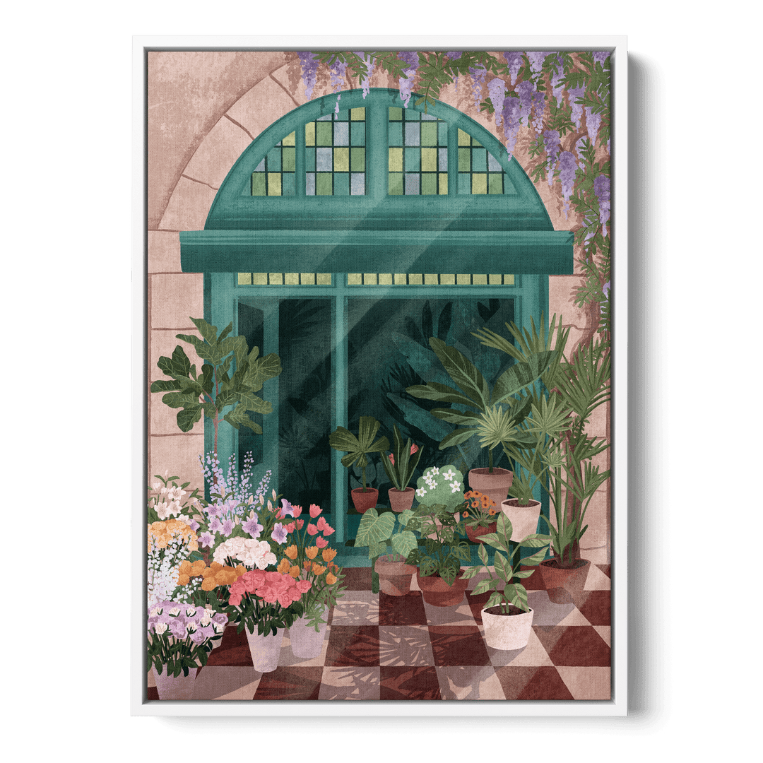 French Flowershop Canvas