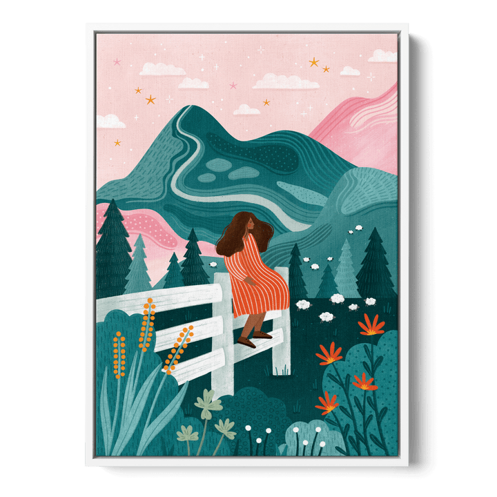 Dreamy Mountain View Canvas