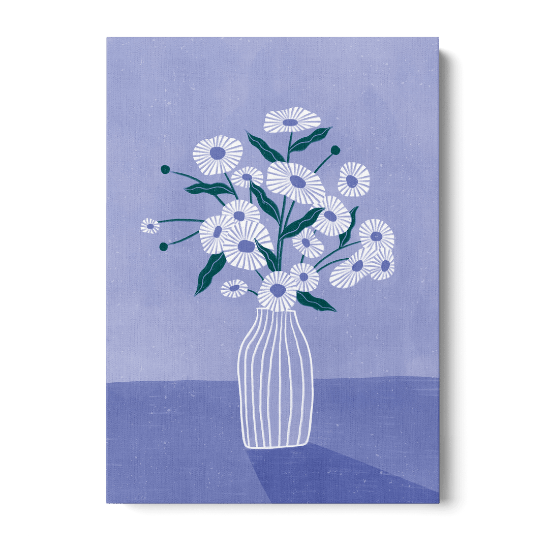 Blossoms In Blue Canvas