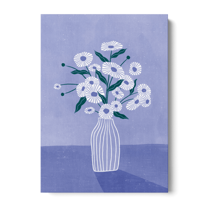 Blossoms In Blue Canvas