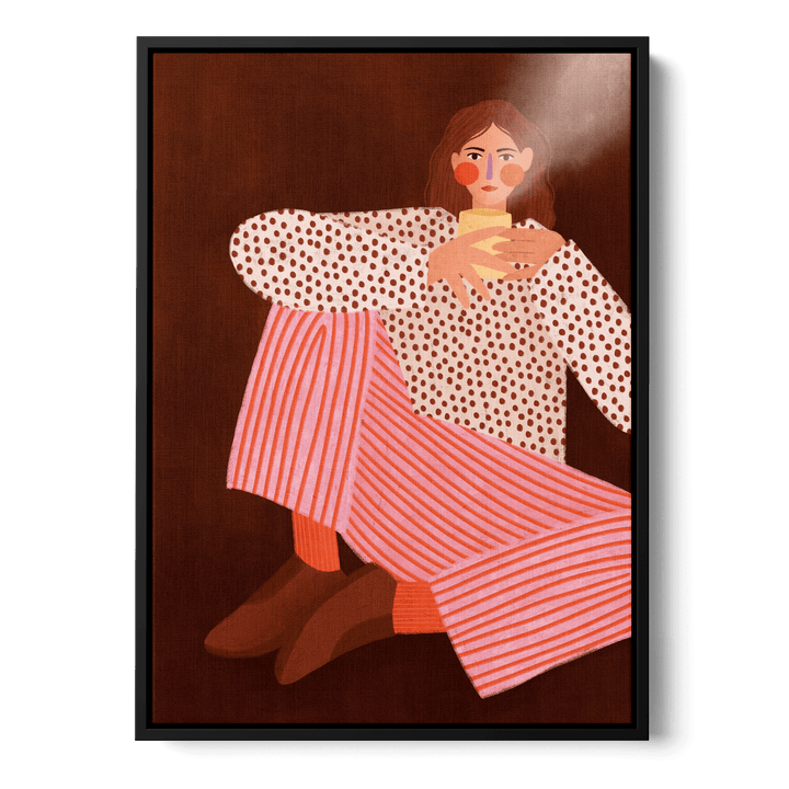 Cozy Coffee Break Canvas