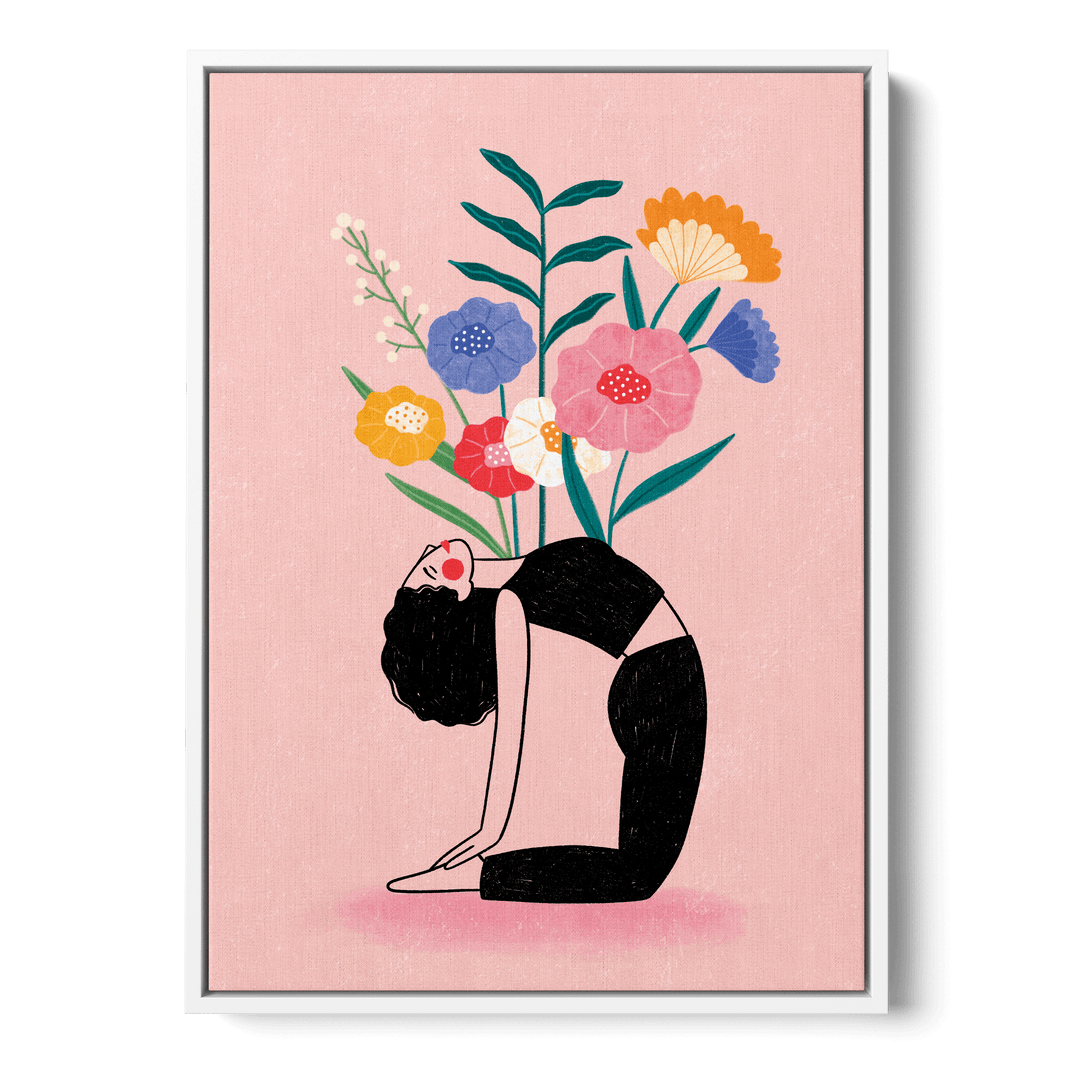 Floral Yoga Fusion Canvas