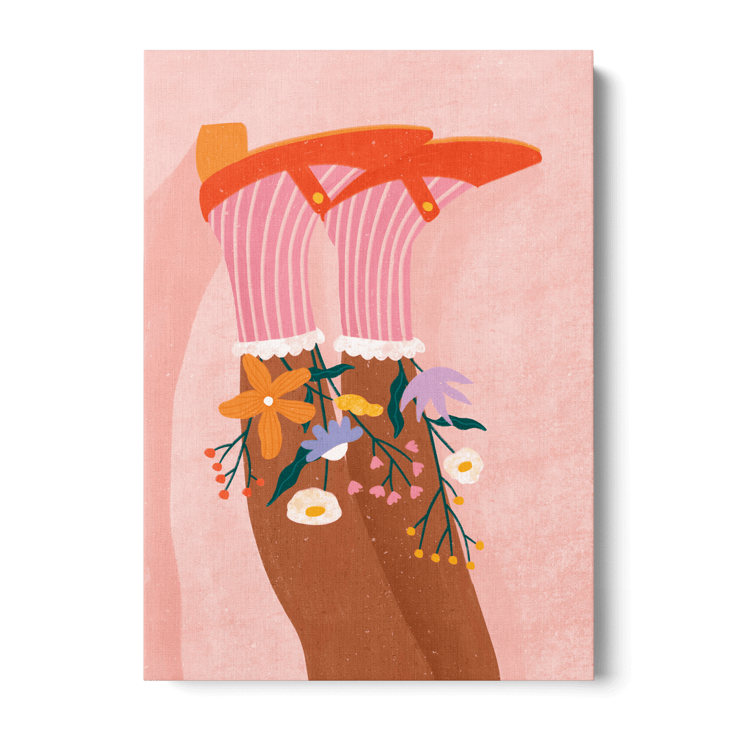 Floral Steps Canvas