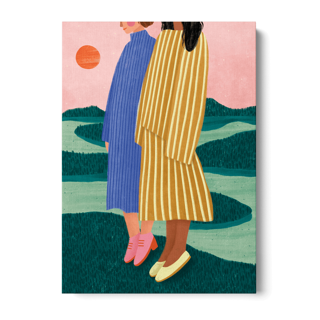 Sunset Stripes Canvas