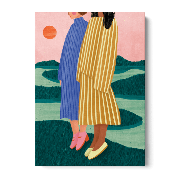Sunset Stripes Canvas
