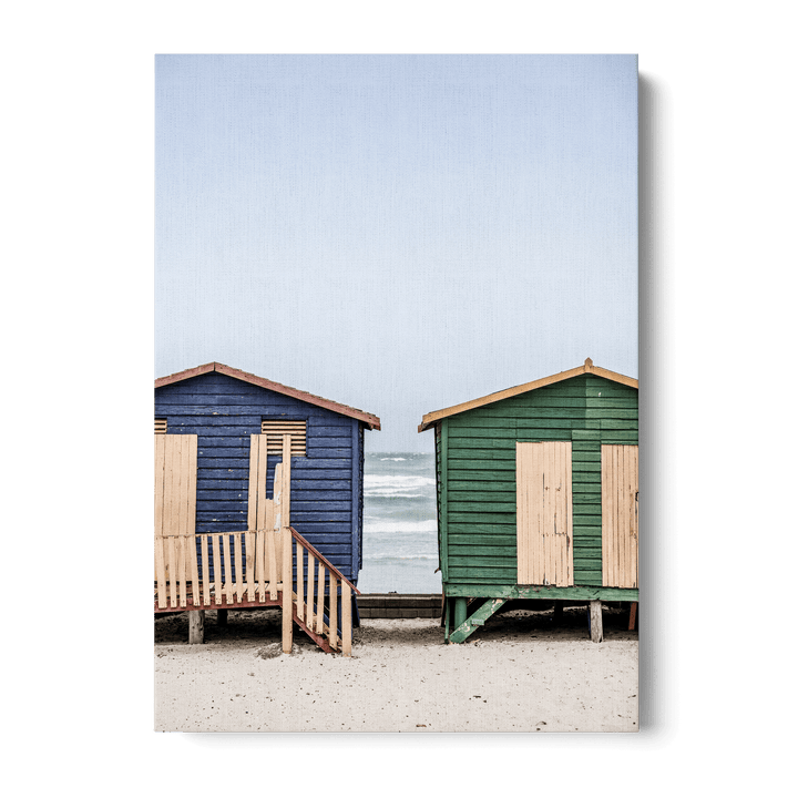 Coastal Huts Harmony Canvas