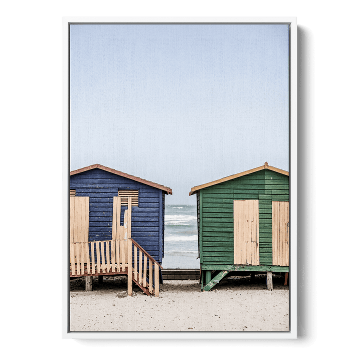 Coastal Huts Harmony Canvas
