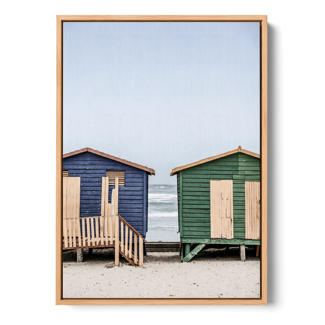 Coastal Huts Harmony Canvas