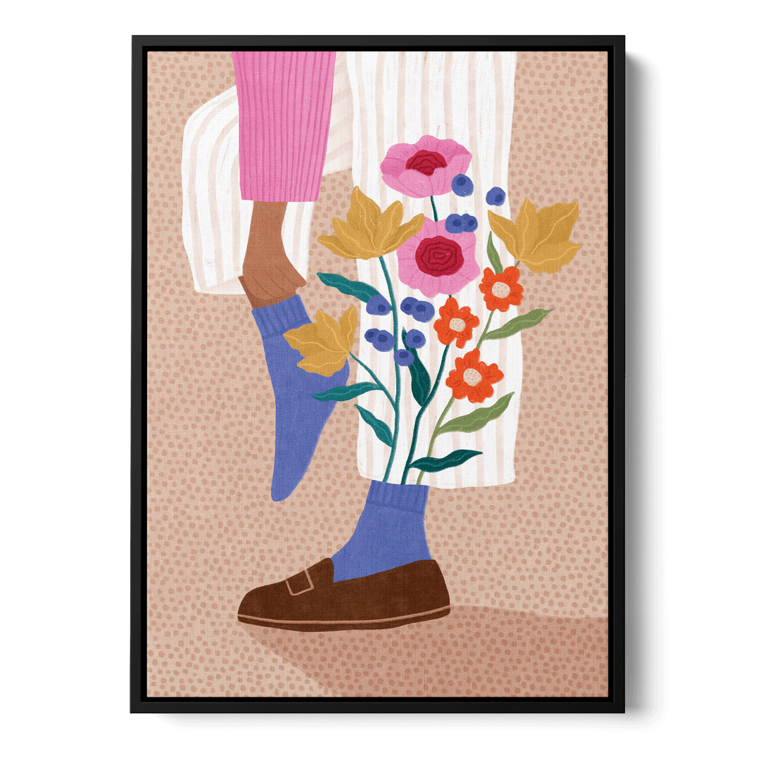 Blooming Socks Canvas