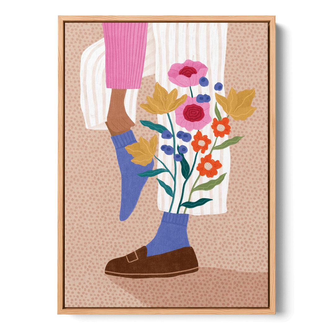 Blooming Socks Canvas