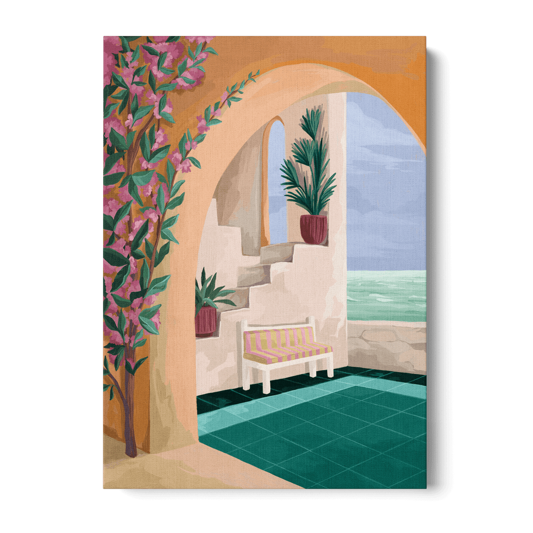 Bench With A View Canvas