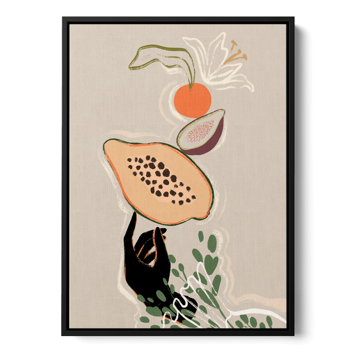 Balancing Fruits Canvas