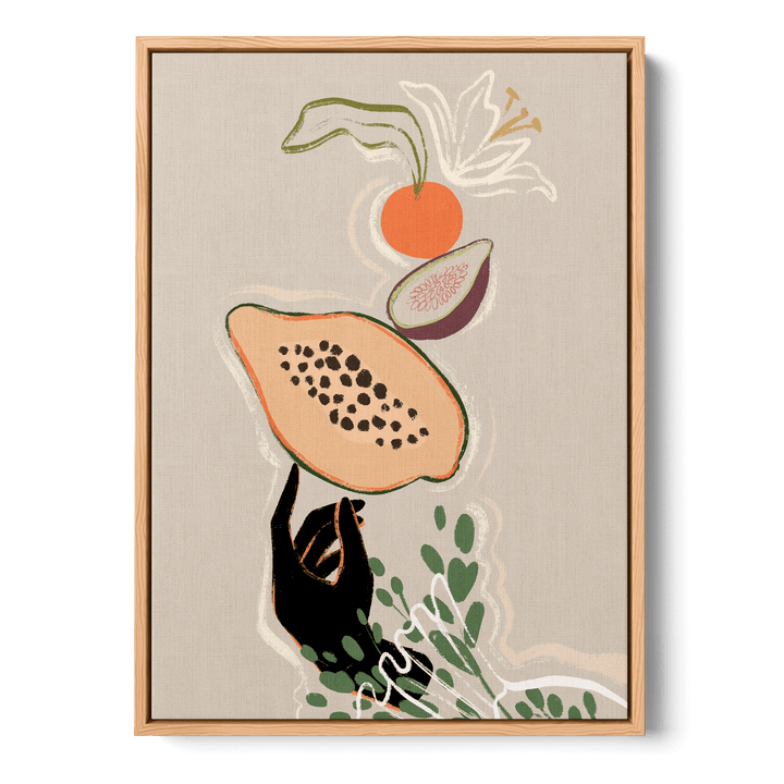 Balancing Fruits Canvas
