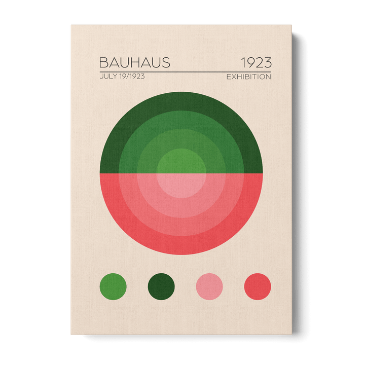 Bauhaus Yesil Daire Canvas