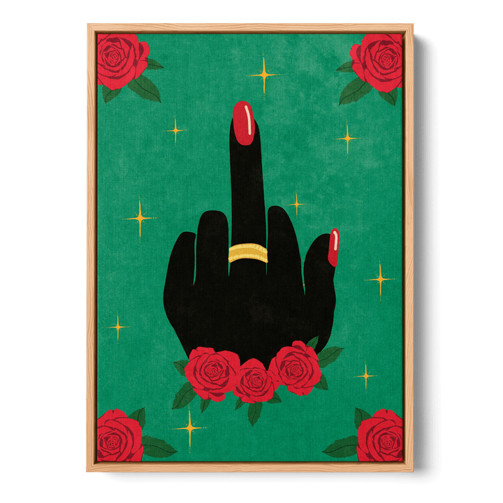 Middle Finger Canvas