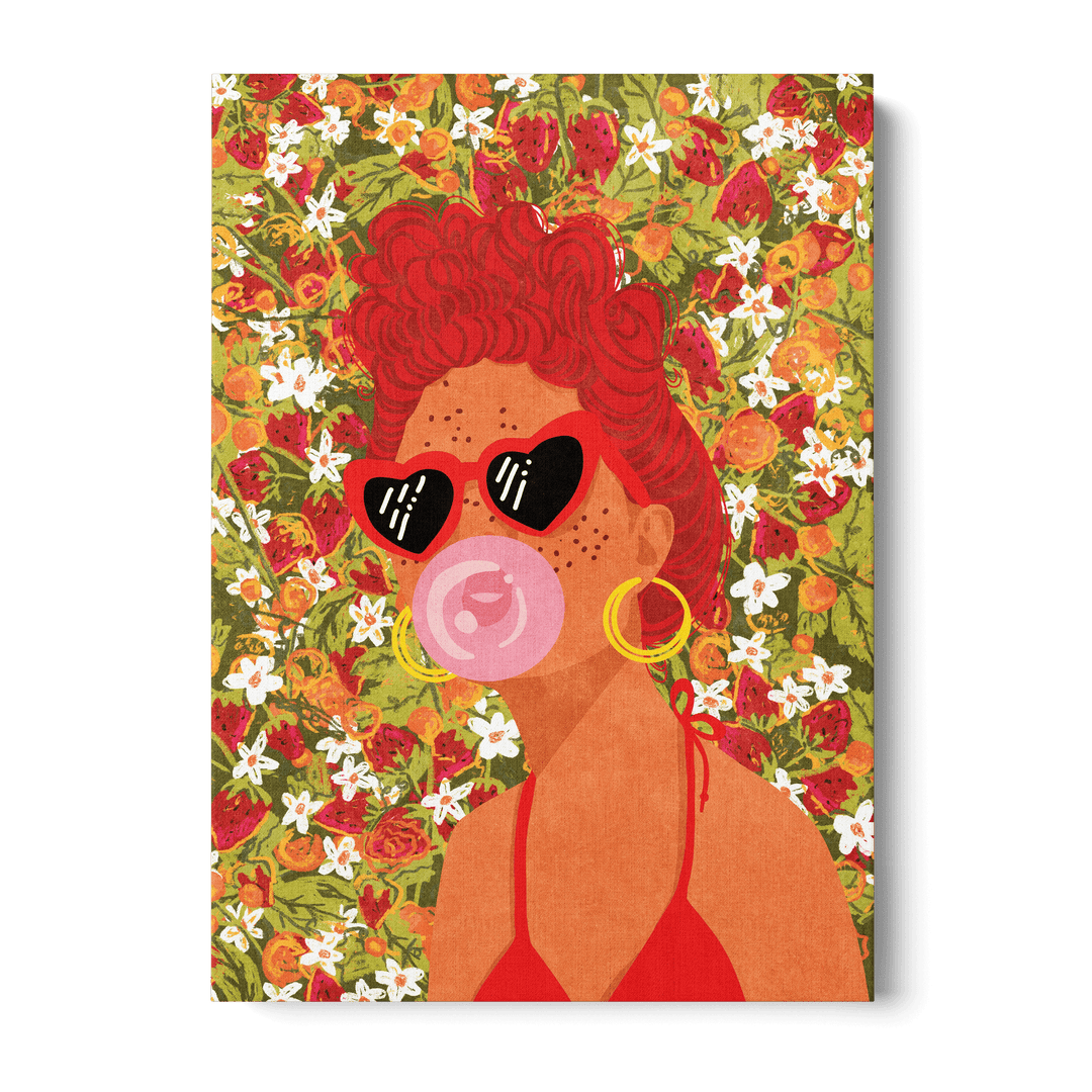 Strawberry Lady Canvas