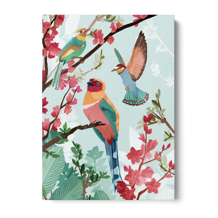 Birds Of Summer Canvas