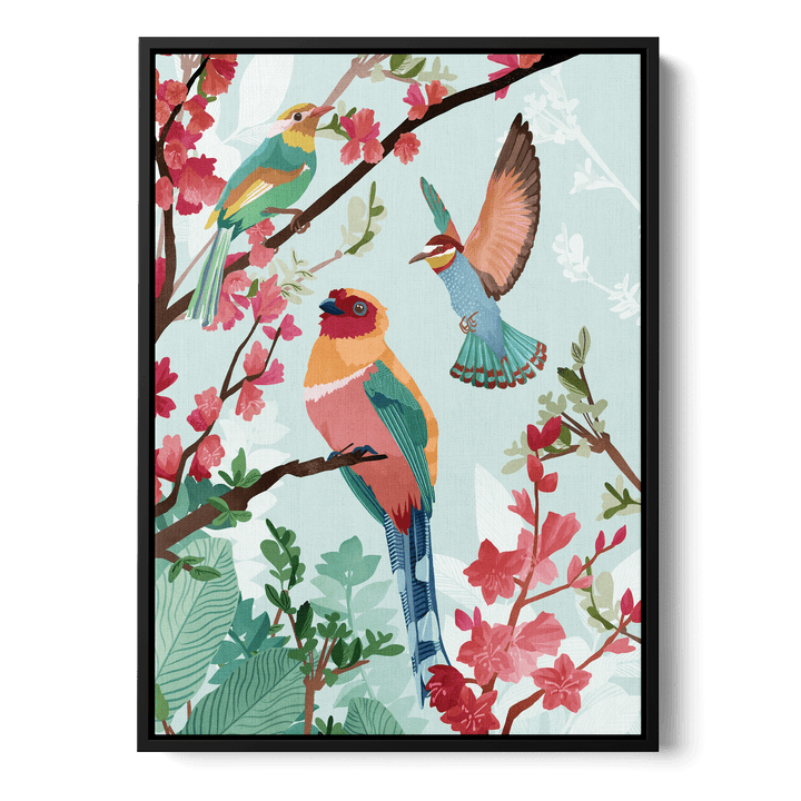 Birds Of Summer Canvas