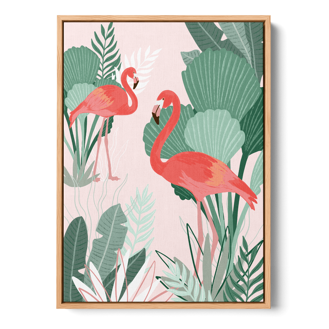 Flamingo Dreams Canvas