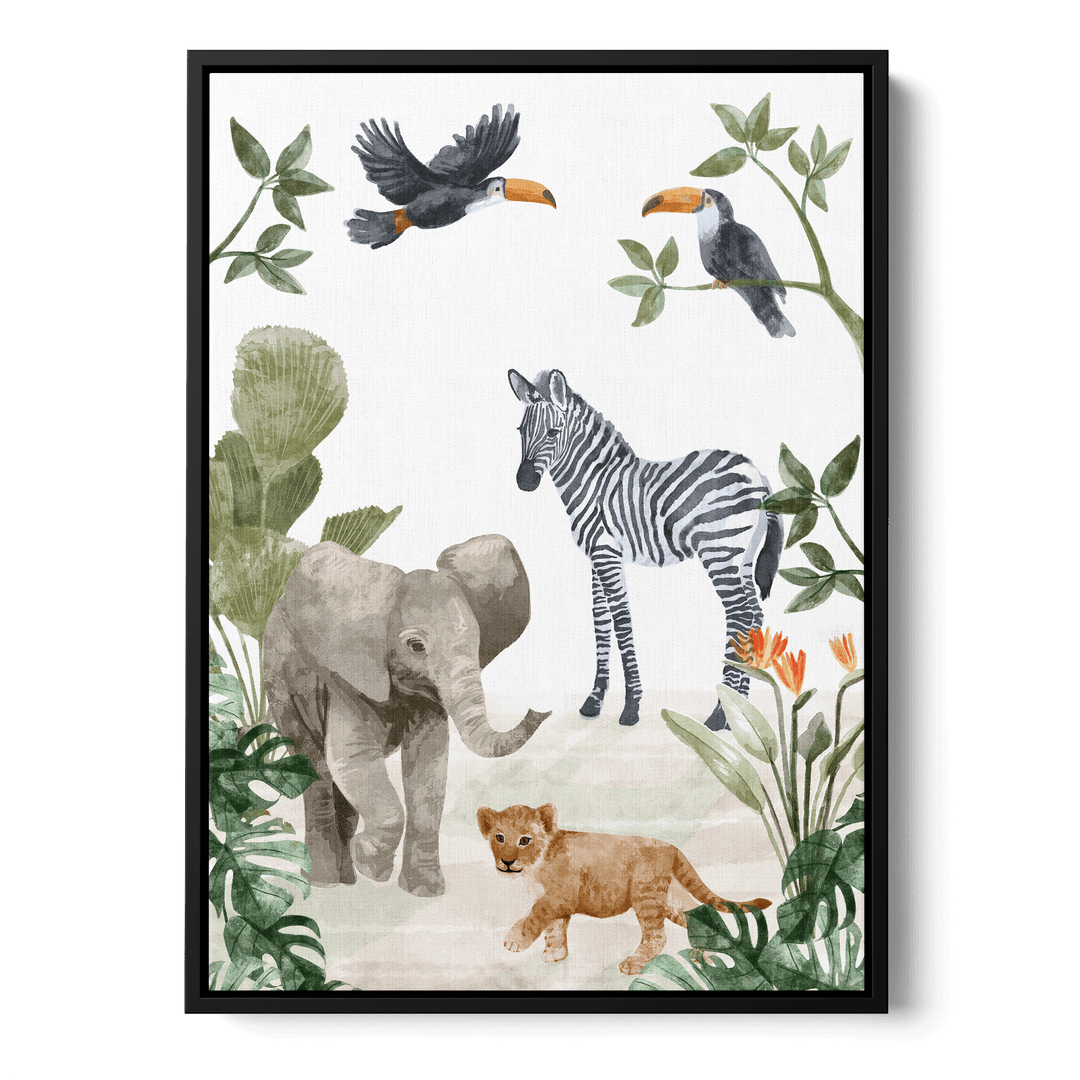 Jungle Babies Canvas