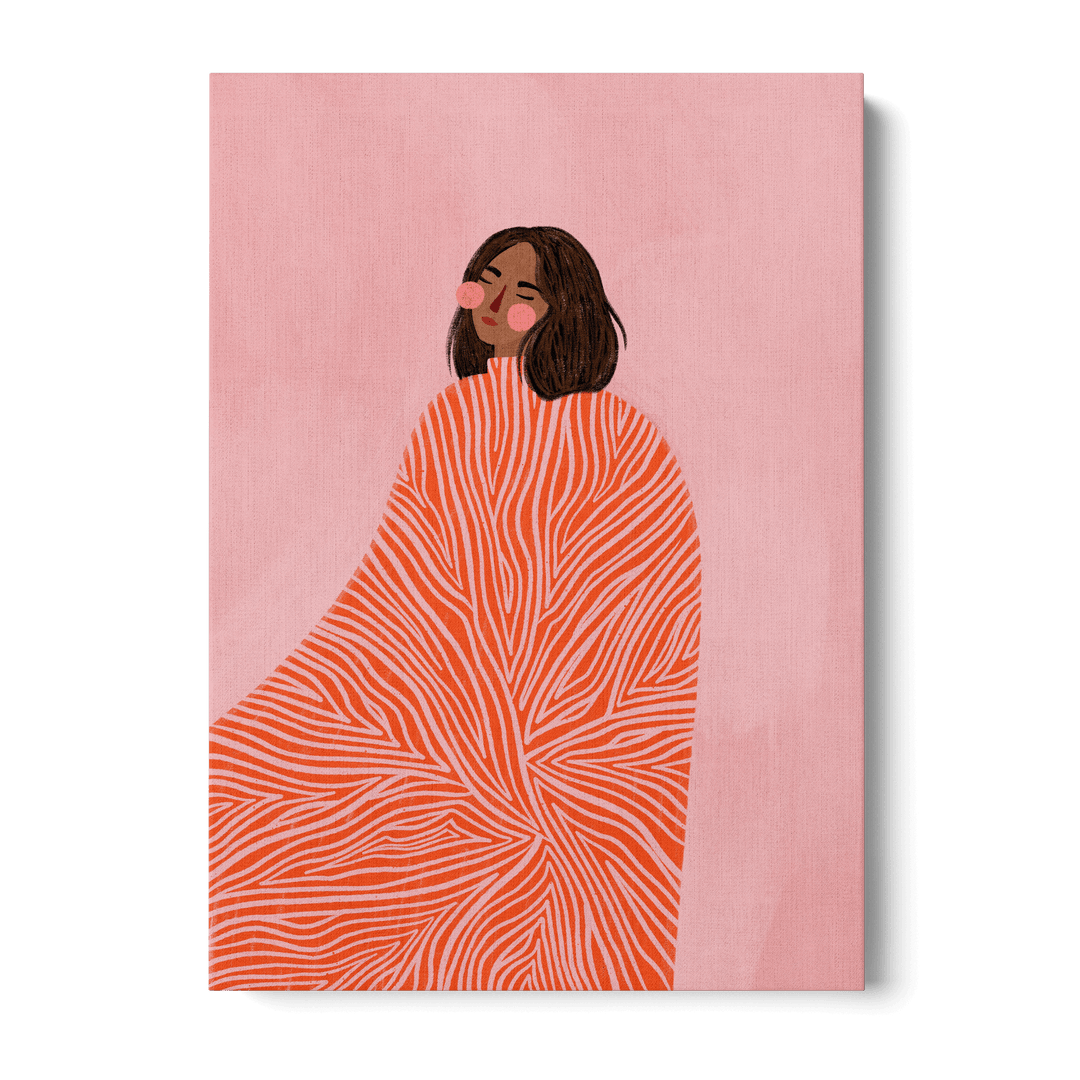 Woman With Swirls Canvas