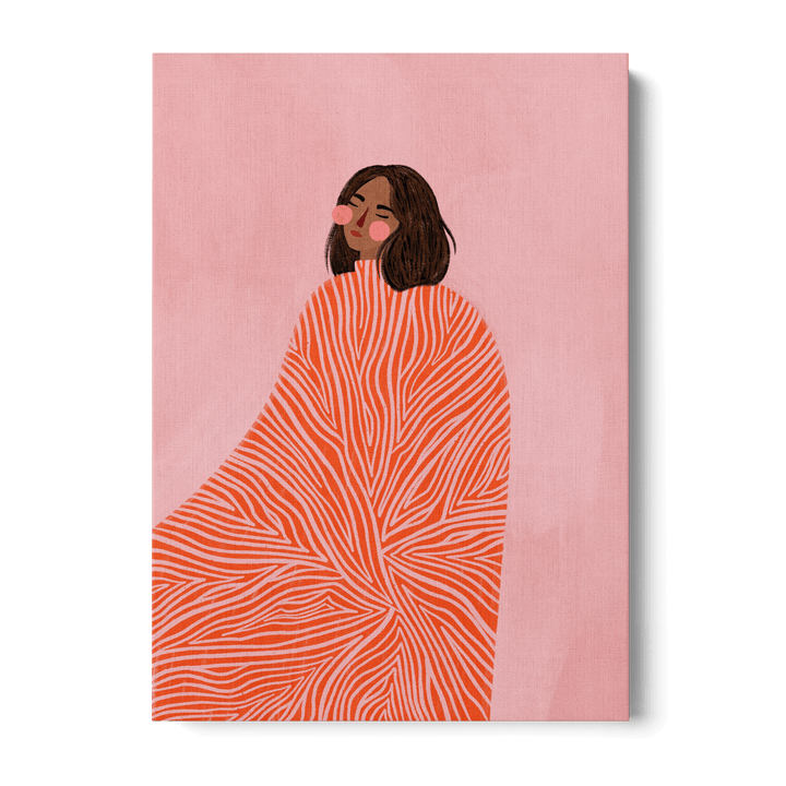 Woman With Swirls Canvas