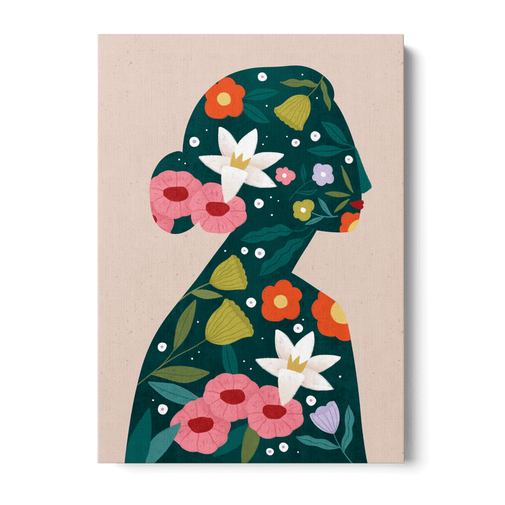 Filled With Flowers Canvas