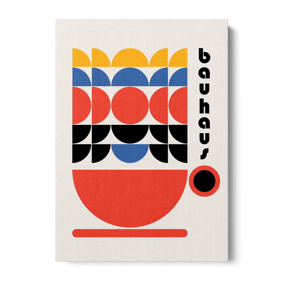 Bauhaus Coffee 70s Canvas