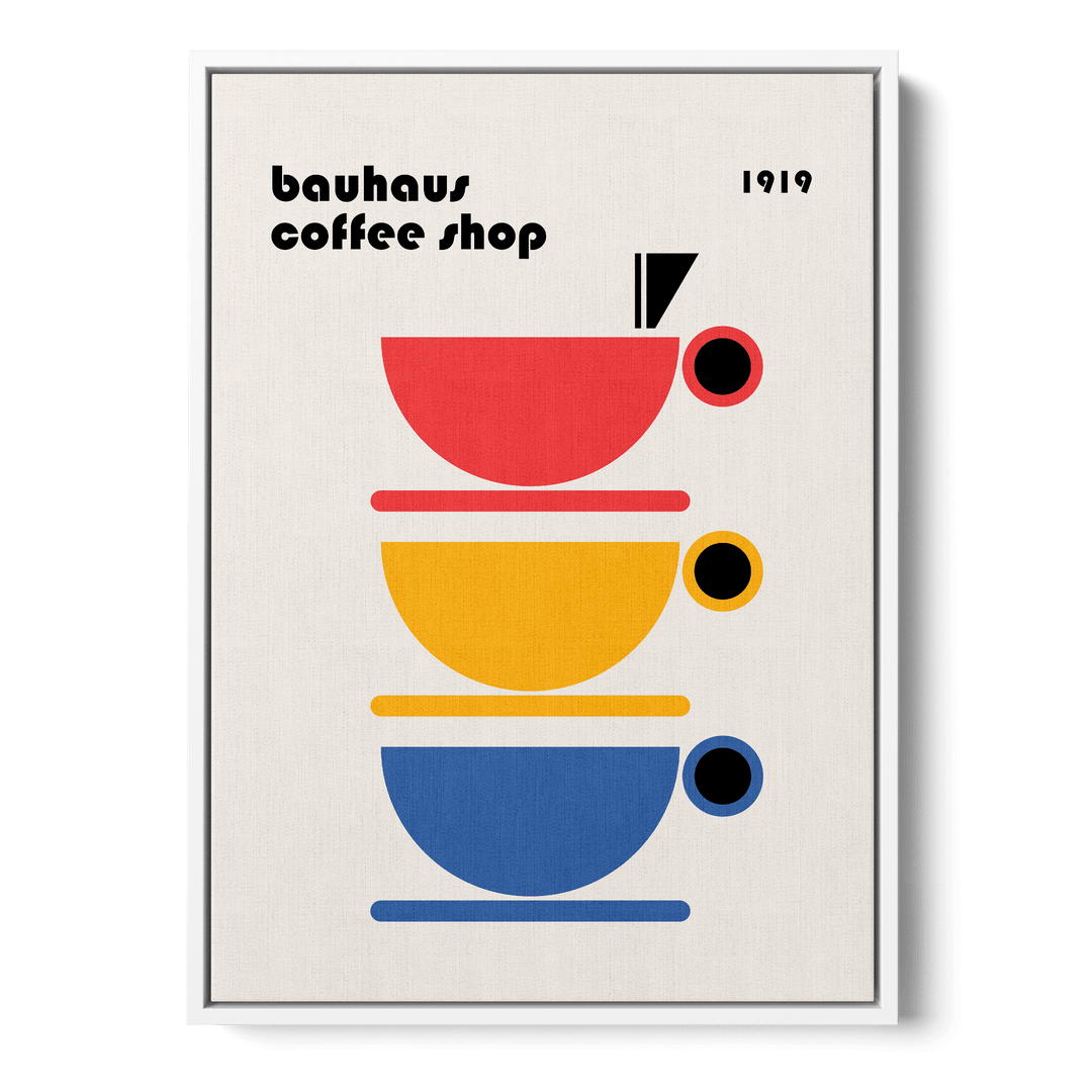 Bauhaus Coffee Shop Canvas