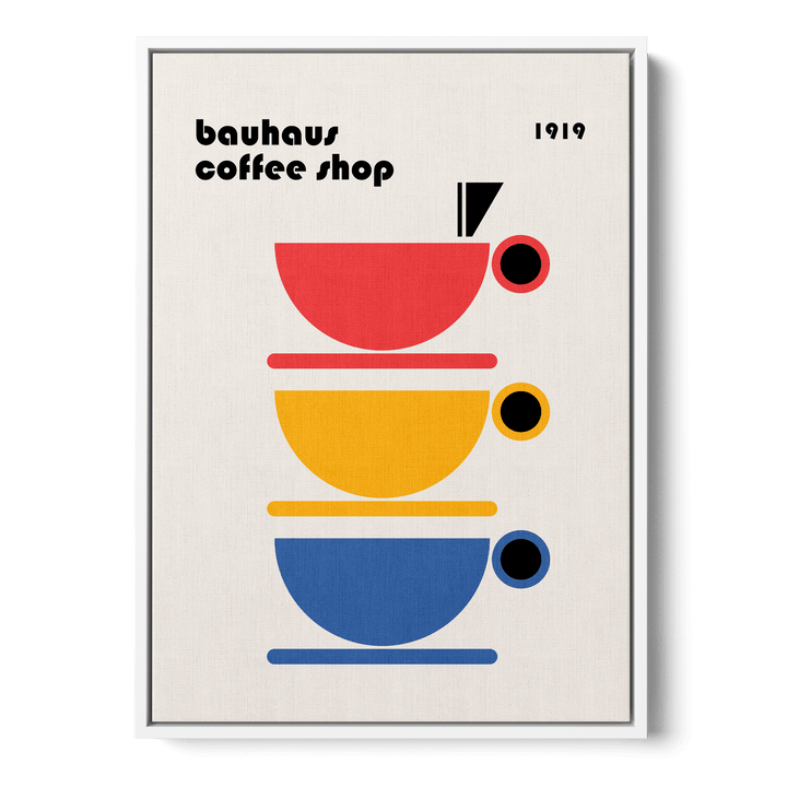 Bauhaus Coffee Shop Canvas