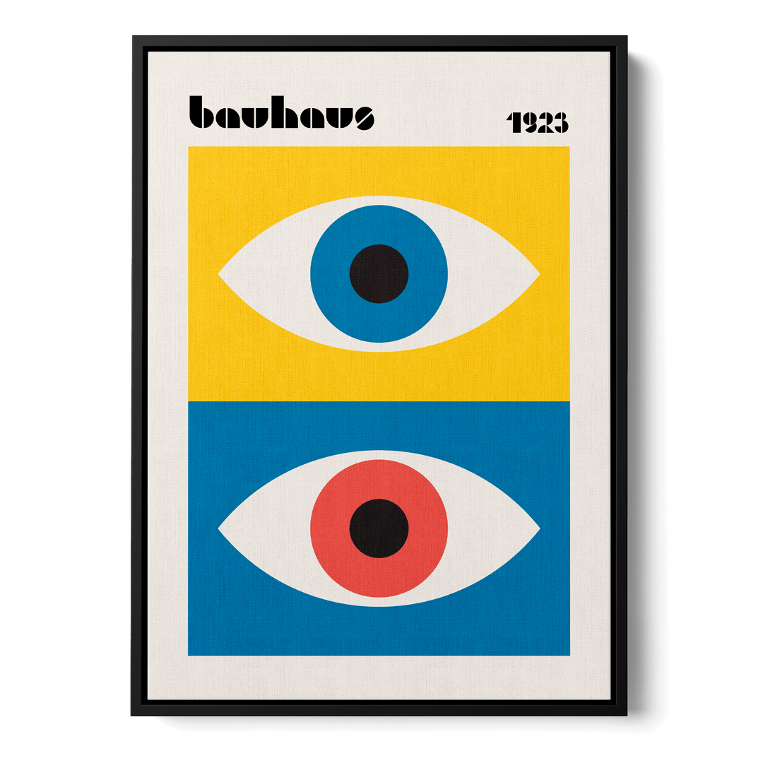 Bauhaus Eyes Abstract Canvas