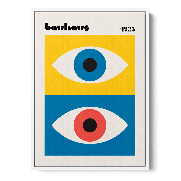 Bauhaus Eyes Abstract Canvas