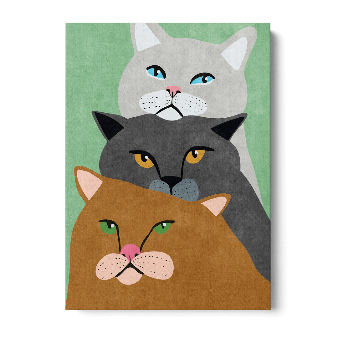 Cat Trio Canvas