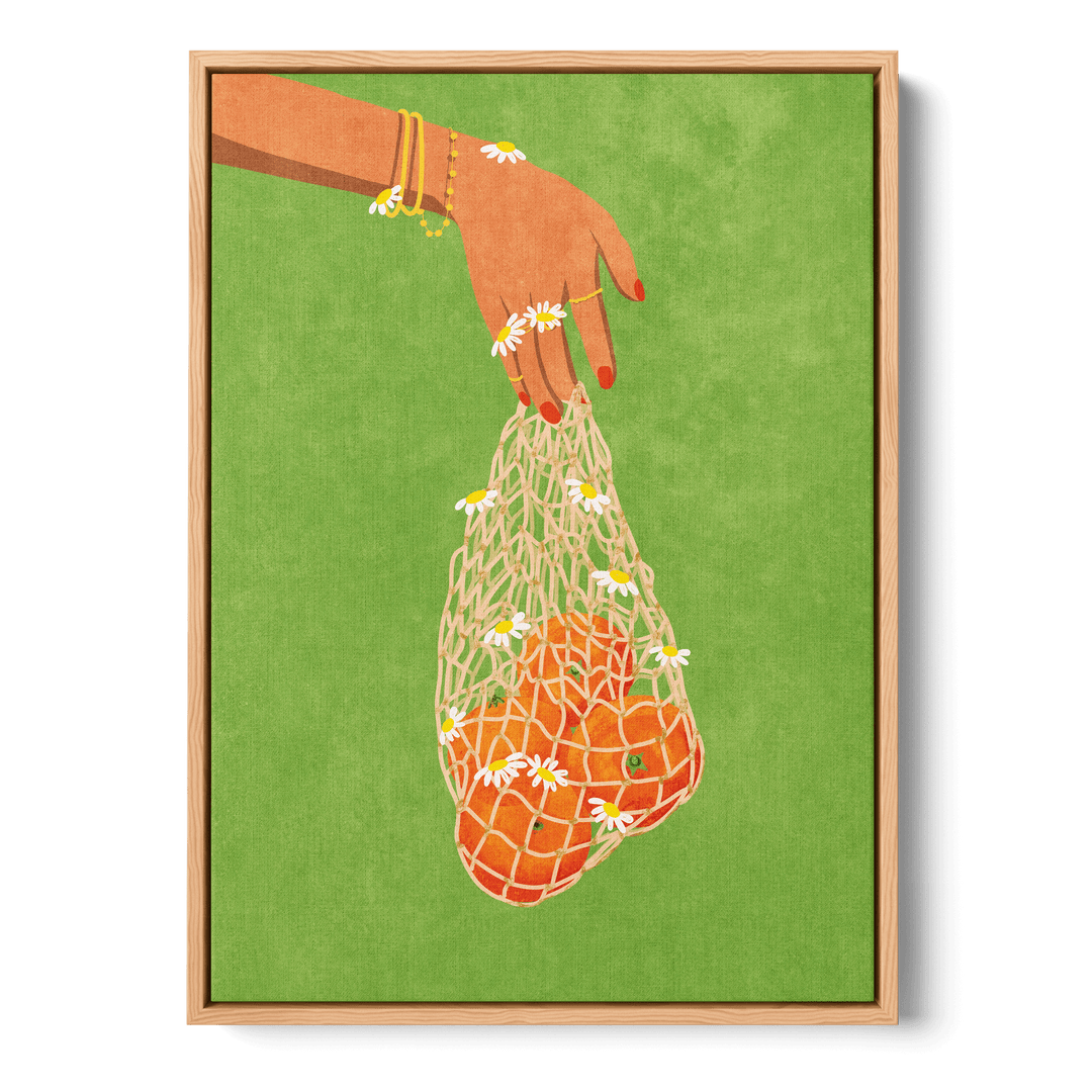 Fresh Oranges Canvas